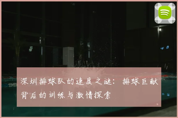 深圳排球队的速度之谜:排球巨献背后的训练与激情探索